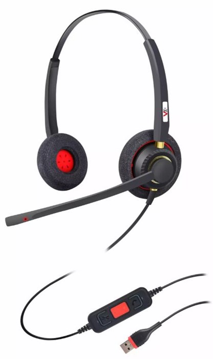 Гарнитура проводная VoiceXpert VXH-550DM 127030