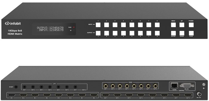 Коммутатор матричный Infobit iMatrix H88A 127329