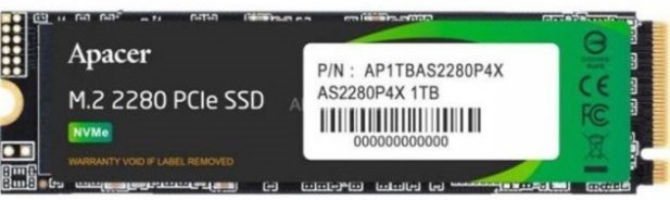 Накопитель SSD M.2 2280 Apacer AS2280P4 1000 ГБ 103101