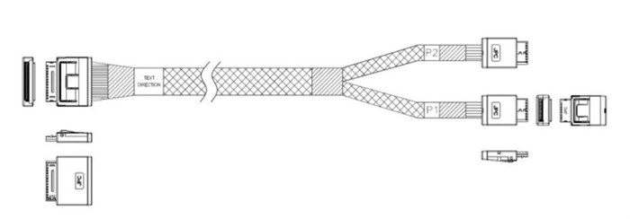 Кабель  JPC P5251DR01000-1 128216