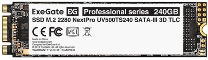 Накопитель SSD M.2 2280 Exegate NextPro UV500TS240 256 ГБ 103192