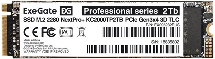 Накопитель SSD M.2 2280 Exegate NextPro+ KC2000TP2TB 2048 ГБ 103208