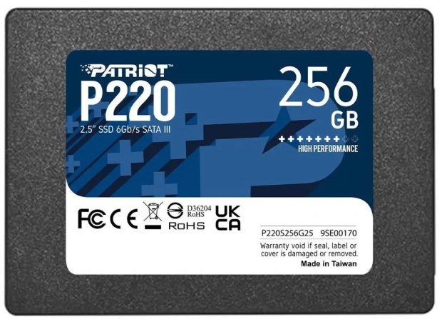 Накопитель SSD 2.5'' Patriot Memory P220S256G25 256 ГБ 103449