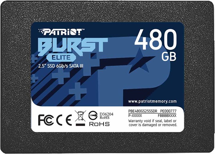 Накопитель SSD 2.5'' Patriot Memory PBE480GS25SSDR 480 ГБ 103454