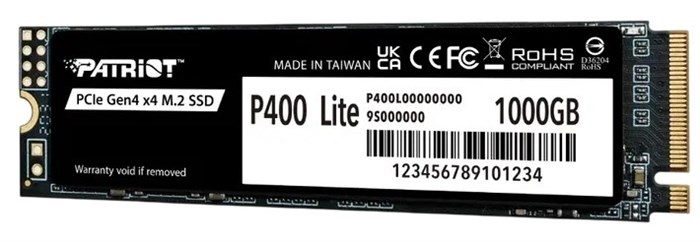 Накопитель SSD M.2 2280 Patriot Memory P400 Lite 1024 ГБ 103471