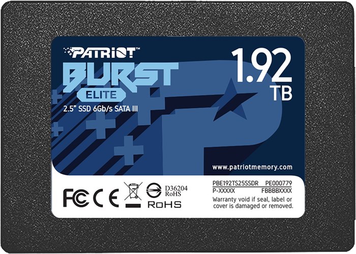 Накопитель SSD 2.5'' Patriot Memory PBE192TS25SSDR 1920 ГБ 103477