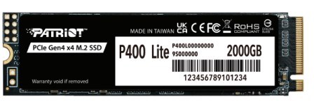 Накопитель SSD M.2 2280 Patriot Memory P400 Lite 2000 ГБ 103484