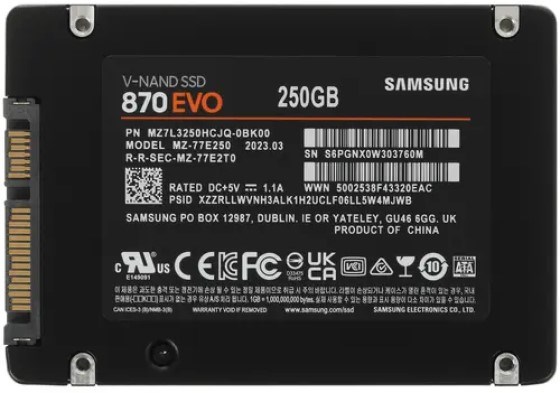 Накопитель SSD 2.5'' Samsung MZ-77E250B/KR 250 ГБ 103512