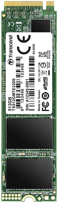 Накопитель SSD M.2 2280 Transcend TS512GMTE220S 512 ГБ 103665