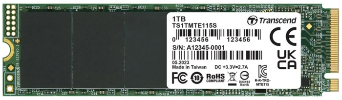 Накопитель SSD M.2 2280 Transcend TS1TMTE115S 1000 ГБ 103675