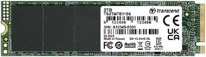 Накопитель SSD M.2 2280 Transcend TS2TMTE115S 2000 ГБ 103688