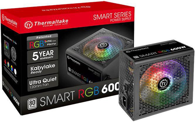 Блок питания ATX Thermaltake Smart RGB 600W 104042