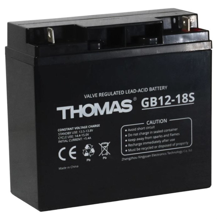 Батарея  Thomas GB12-18S(Thomas) 100533