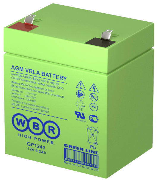 Аккумулятор  WBR GP1245 100616