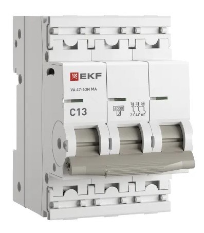 Автоматический выключатель  EKF M63MA6313C 149141