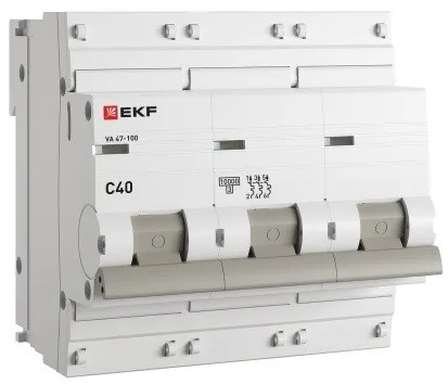 Автоматический выключатель  EKF mcb47100-3-40C-pro 149188