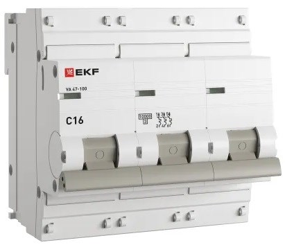 Автоматический выключатель  EKF mcb47100-3-16C-pro 149190