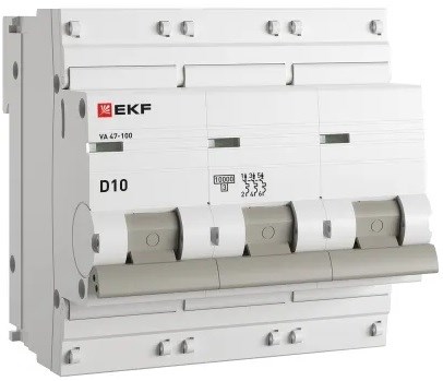 Автоматический выключатель  EKF mcb47100-3-10D-pro 149201
