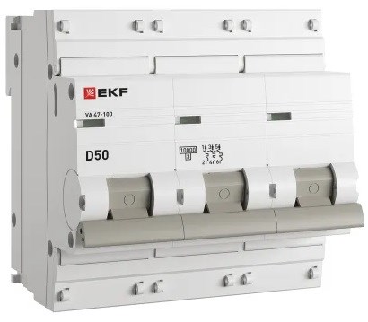 Автоматический выключатель  EKF mcb47100-3-50D-pro 149203