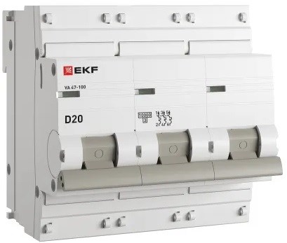 Автоматический выключатель  EKF mcb47100-3-20D-pro 149217