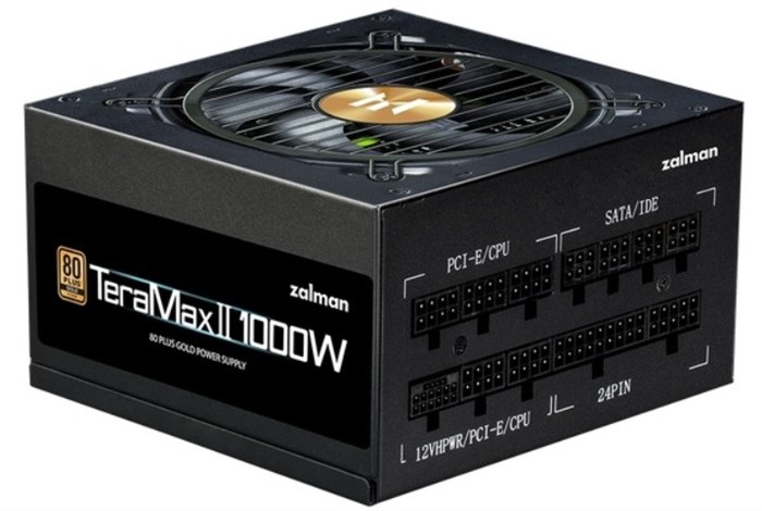 Блок питания ATX Zalman ZM1000-TMX2 VIEW 104403
