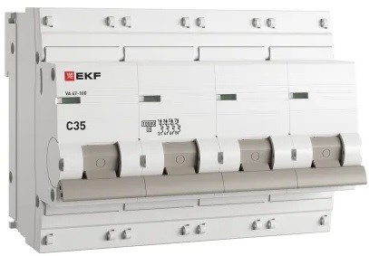 Автоматический выключатель  EKF mcb47100-4-35C-pro 149333