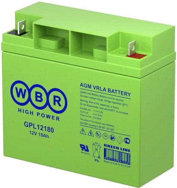 Аккумулятор  WBR GPL12180 WBR 100624