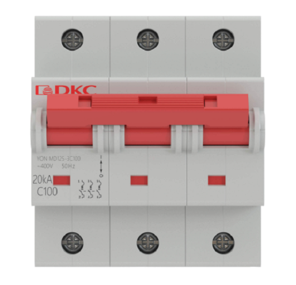 Автоматический выключатель модульный DKC MD125-3D100 149602