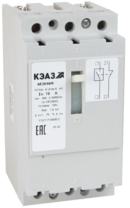 Автоматический выключатель в литом корпусе  КЭАЗ 104621 149786