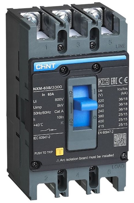 Автоматический выключатель в литом корпусе  CHINT 205886 149886