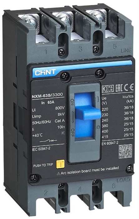 Автоматический выключатель в литом корпусе  CHINT 205883 149887