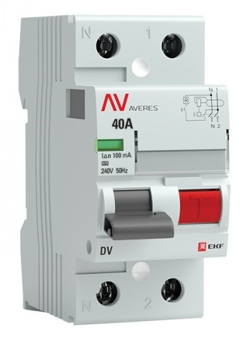 УЗО  EKF rccb-2-40-100-a-av 149892