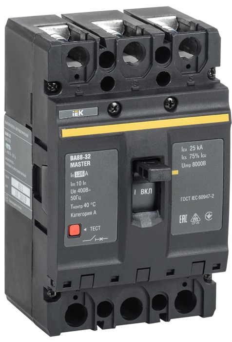 Автоматический выключатель в литом корпусе  IEK SVA10-3-0125-02 149926