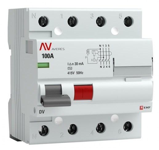 УЗО  EKF rccb-4-80-30-ac-av 150157