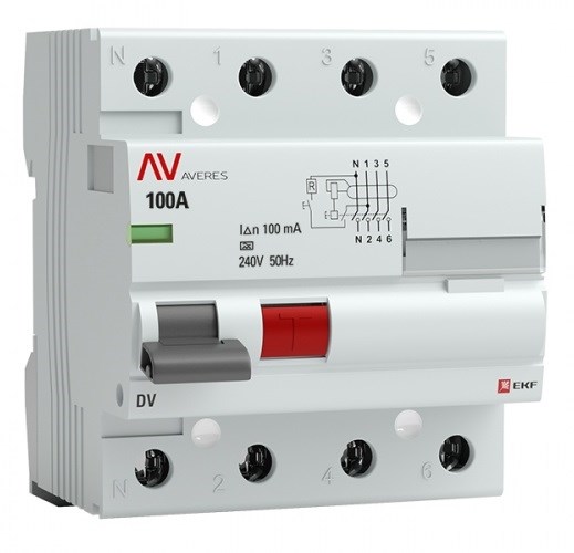 УЗО  EKF rccb-4-100-100-a-av 150212