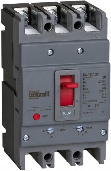 Автоматический выключатель в литом корпусе  DEKraft 28104DEK 150220