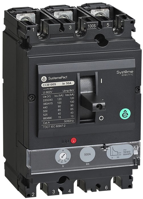 Автоматический выключатель в литом корпусе  Systeme Electric SPC100F100L3DF 150370