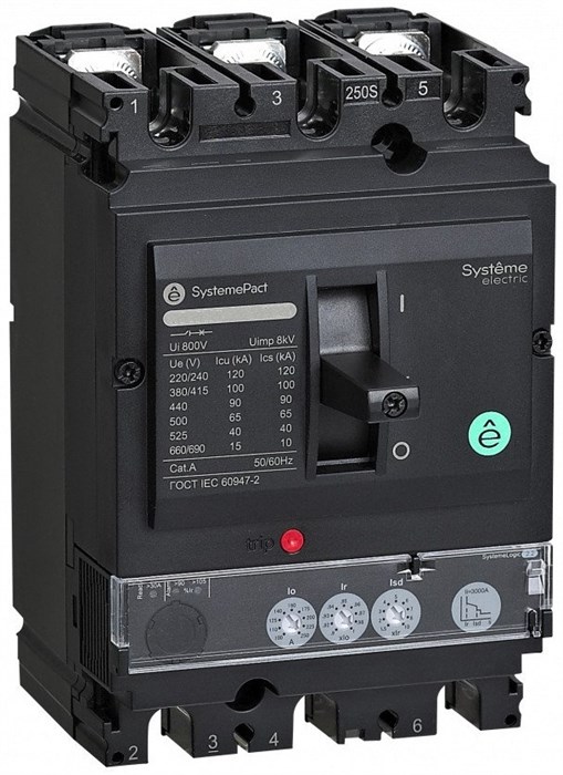 Автоматический выключатель в литом корпусе  Systeme Electric SPC160F16022L3DF 150433