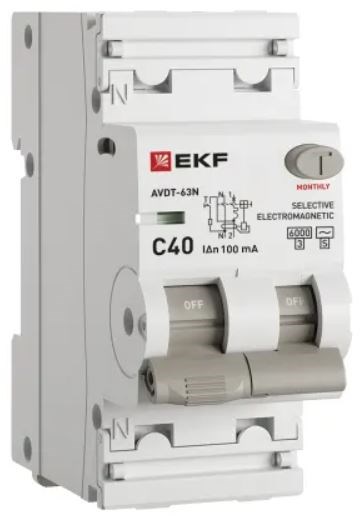 Автомат дифференциальный EKF D63N26MS40C100 150612