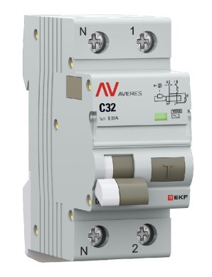 Автомат дифференциальный EKF rcbo10-1pn-32C-30-ac-av 150830