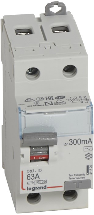 Выключатель дифференциального тока (ВДТ, УЗО)  Legrand 411526 150913