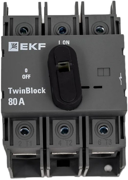 Рубильник  EKF tb-80-3p-f 150981