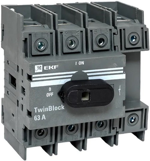 Рубильник  EKF tb-63-4p-f 151008