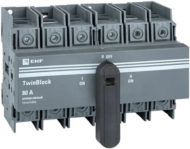 Рубильник  EKF tb-s-80-3p-rev 151024