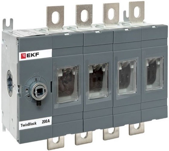 Рубильник  EKF tb-s-200-4p 151067