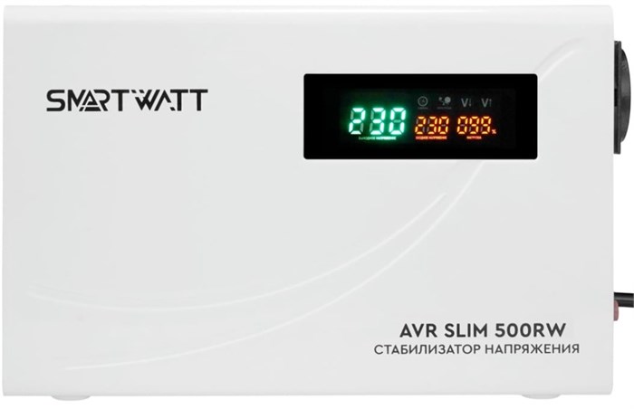 Стабилизатор напряжения SmartWatt AVR SLIM 500RW 151250
