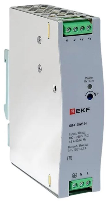 Блок питания  EKF DR-E-75W-24 151260