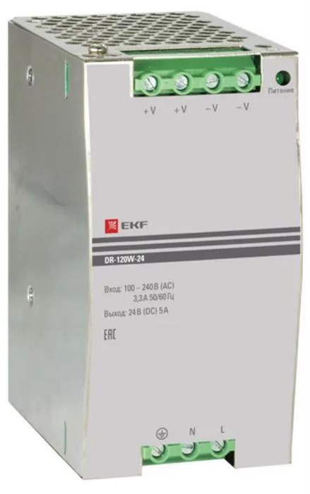Блок питания  EKF DR-E-120W-24 151341