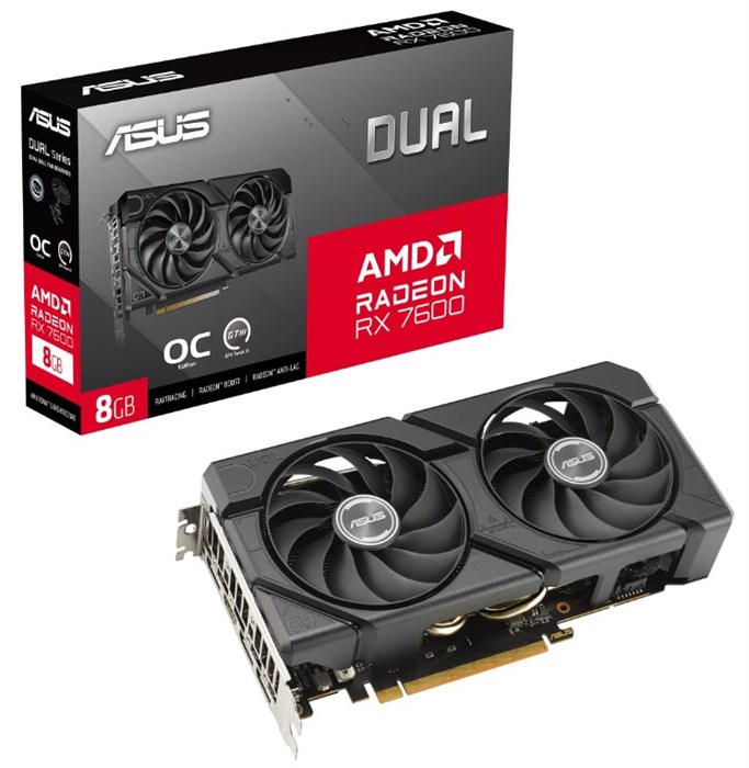 Видеокарта ASUS Radeon RX 7600 DUAL OC EVO (DUAL-RX7600-O8G-EVO) 104529