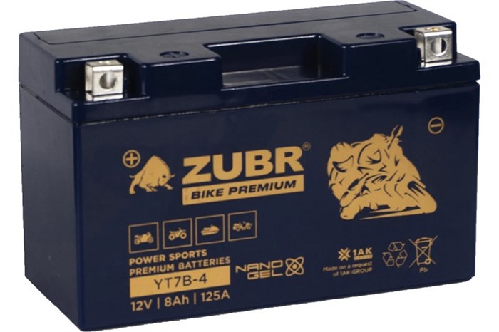 Батарея  ZUBR YT7B-4 (ZubrPrem) 100663